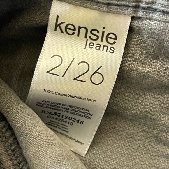 KENSIE High Waist Corduroy Mini Skirt Green Women’s Size 2 - Picture 4 of 4